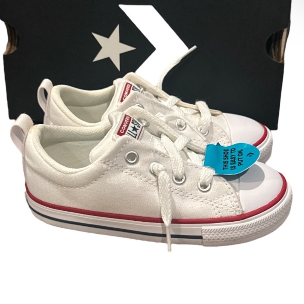 New authentic Converse signature designer canvas kids slip on sneakers 9 display